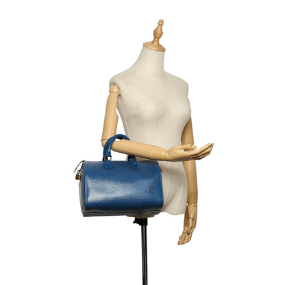 Louis-Vuitton Epi Speedy 25 Blue