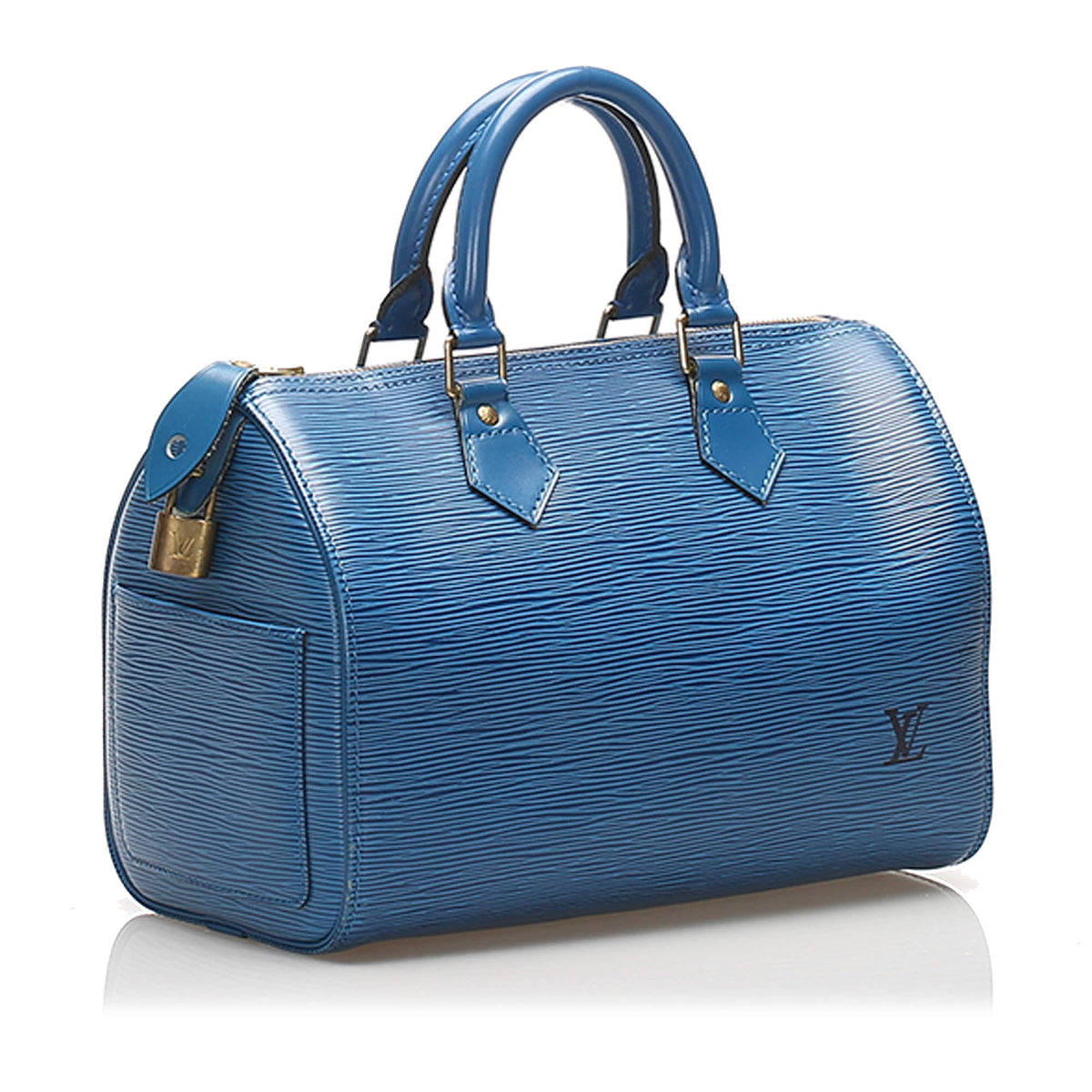 Louis-Vuitton Epi Speedy 25 Blue