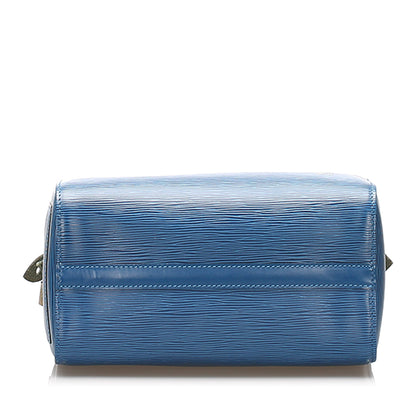 Louis-Vuitton Epi Speedy 25 Blue