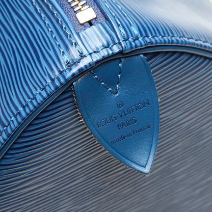 Louis-Vuitton Epi Speedy 25 Blue