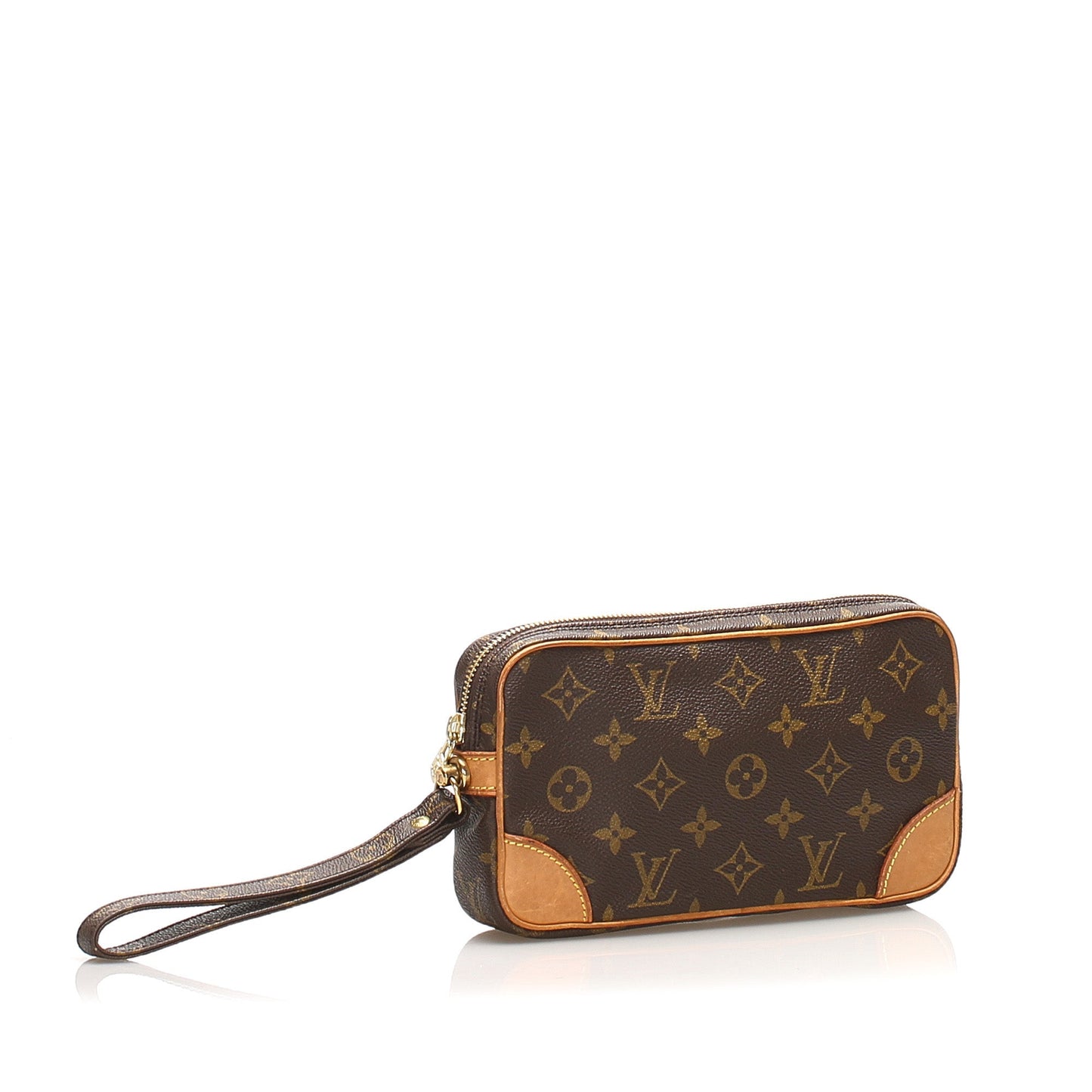 Louis-Vuitton Monogram Marly Dragonne PM Wristlet