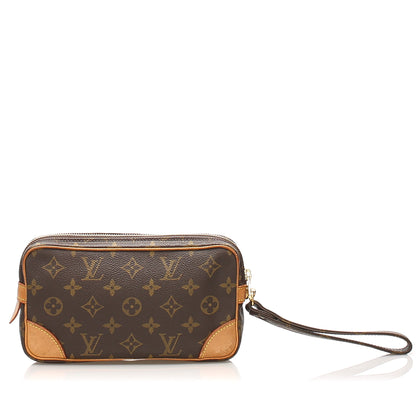 Louis-Vuitton Monogram Marly Dragonne PM Wristlet