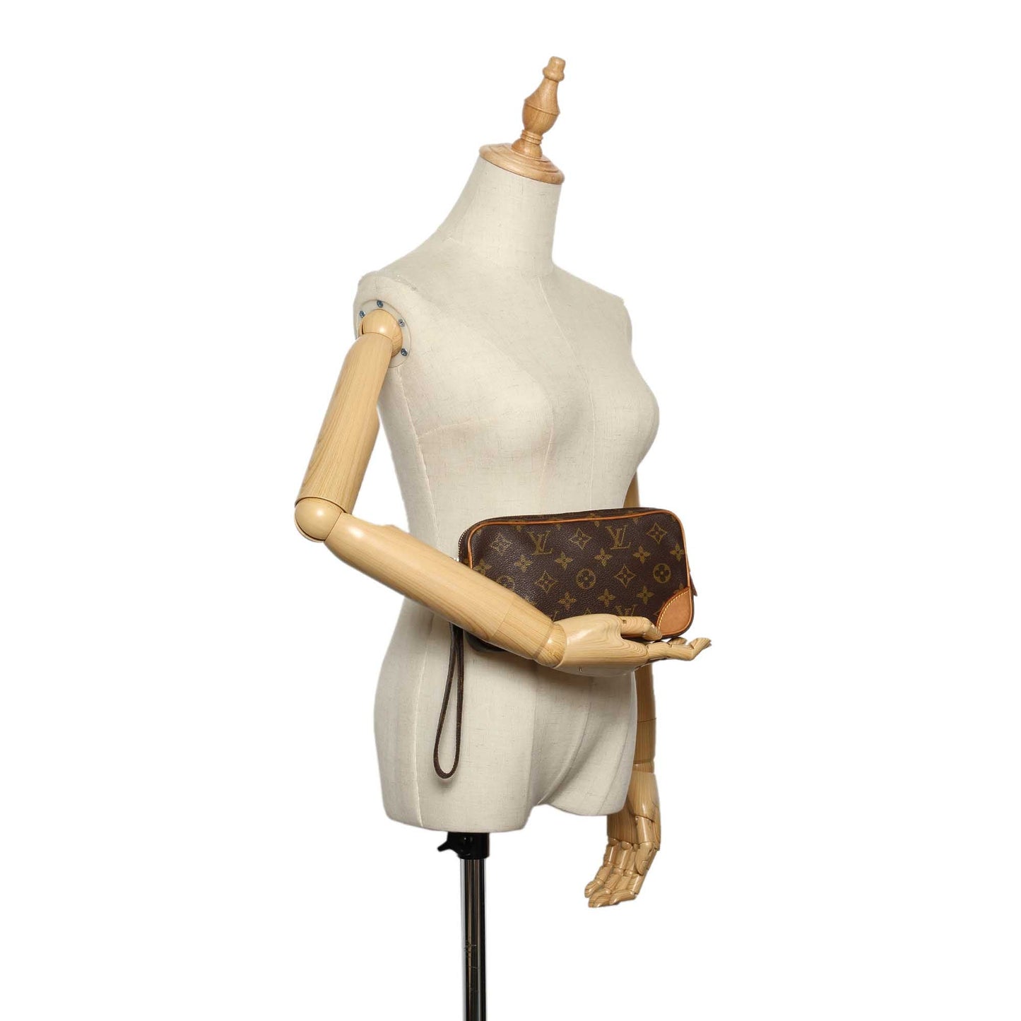 Louis-Vuitton Monogram Marly Dragonne PM Wristlet
