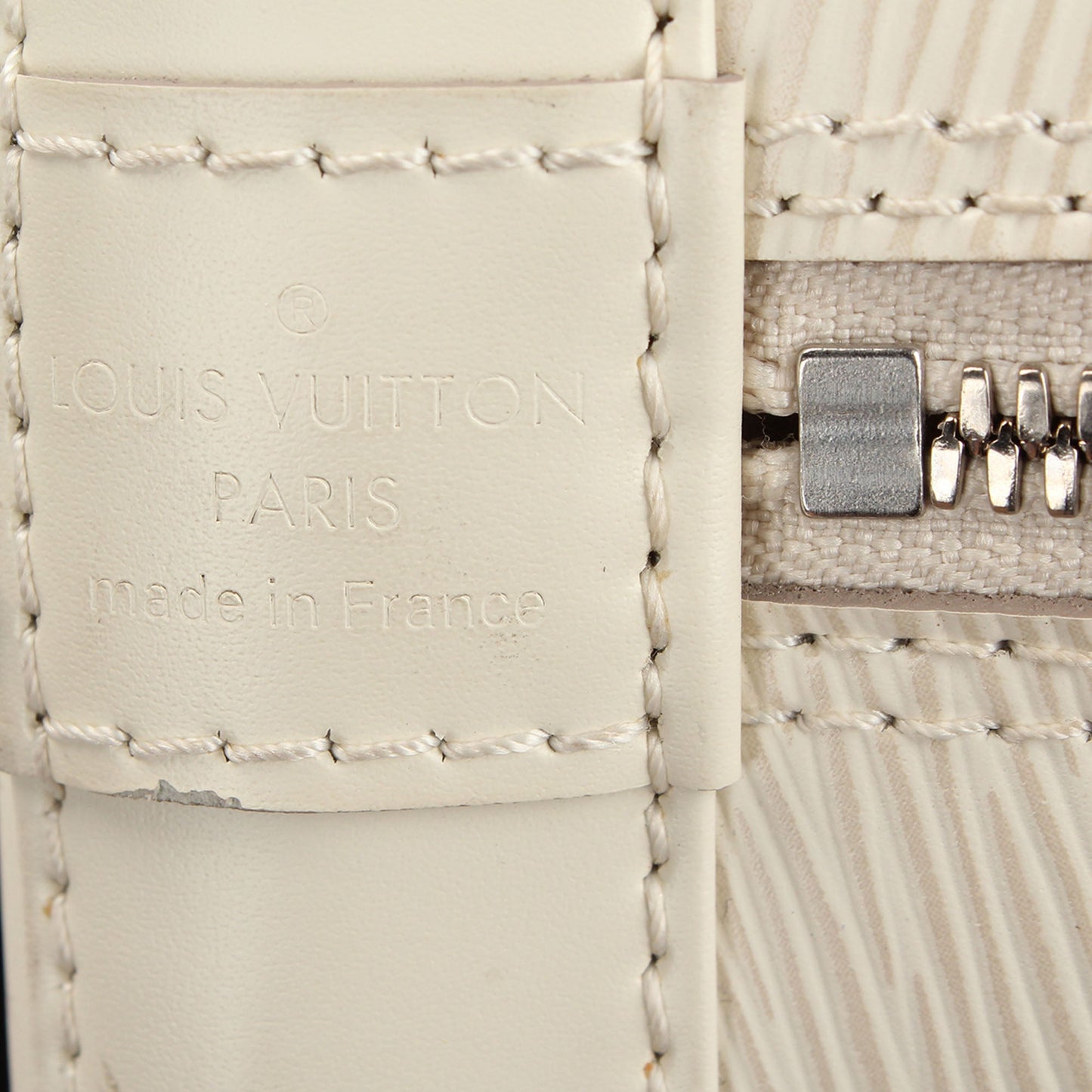 Louis-Vuitton Epi Alma PM Ivory