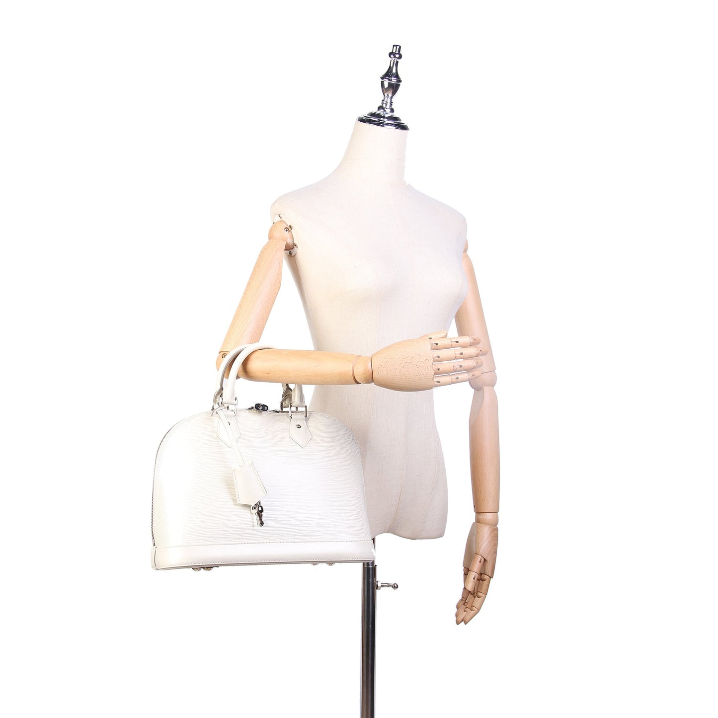Louis-Vuitton Epi Alma PM Ivory