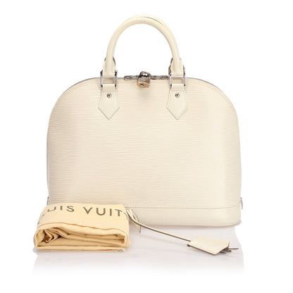 Louis-Vuitton Epi Alma PM Ivory