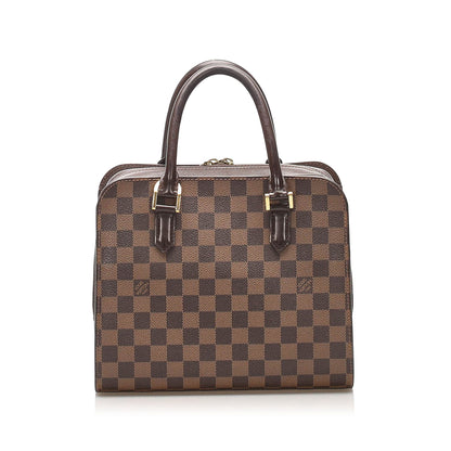 Louis-Vuitton Damier Ebene Triana top handle bag