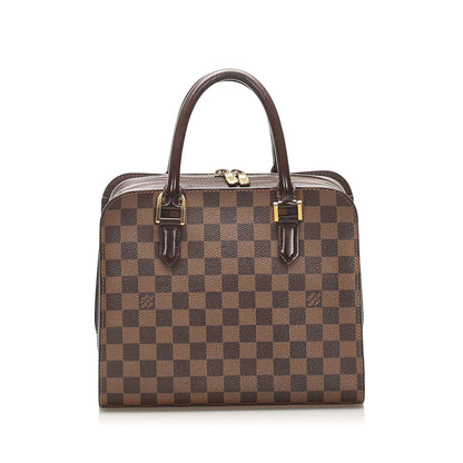 Louis-Vuitton Damier Ebene Triana top handle bag