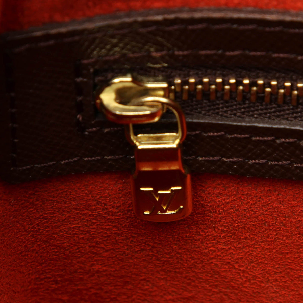 Louis-Vuitton Damier Ebene Triana top handle bag