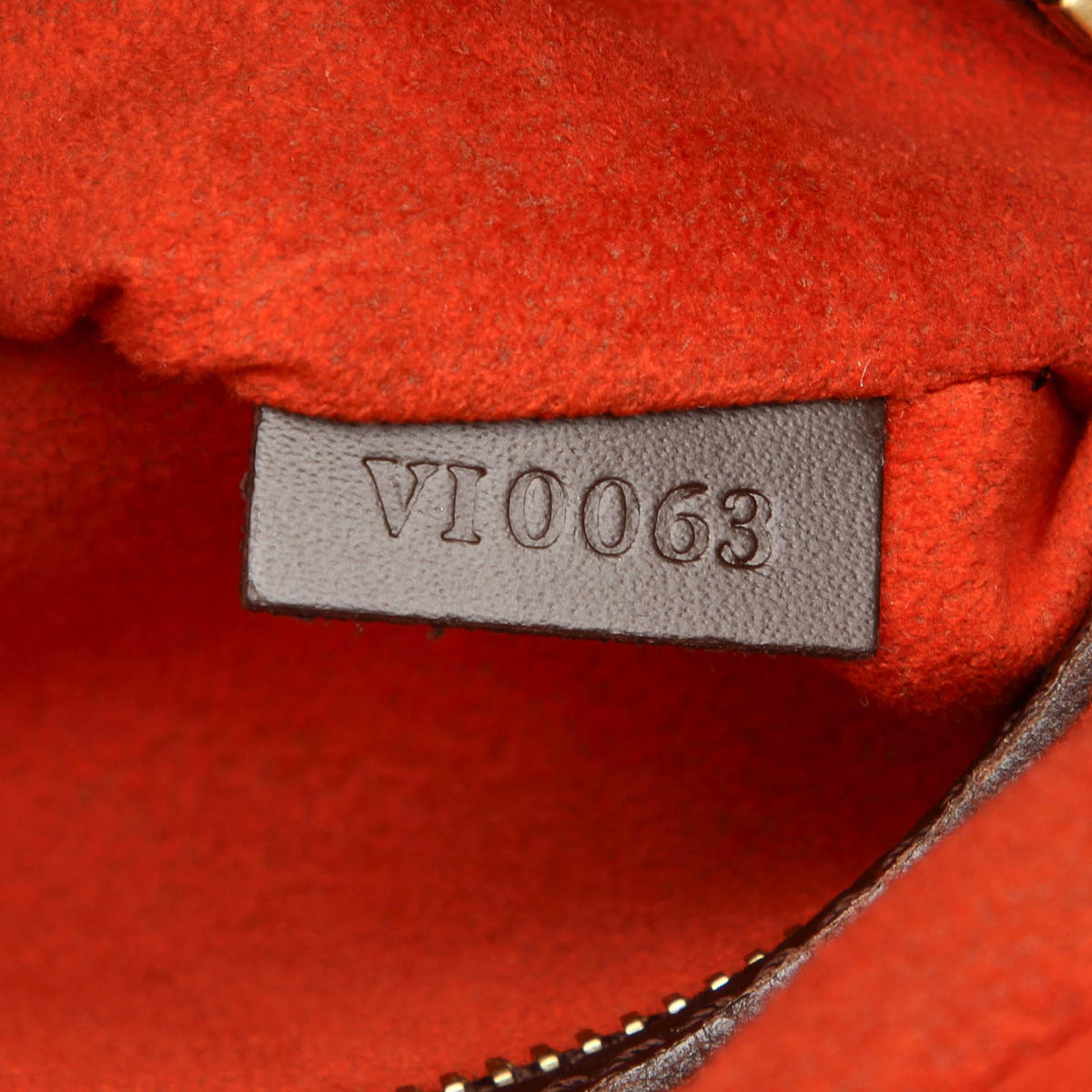Louis-Vuitton Damier Ebene Triana top handle bag