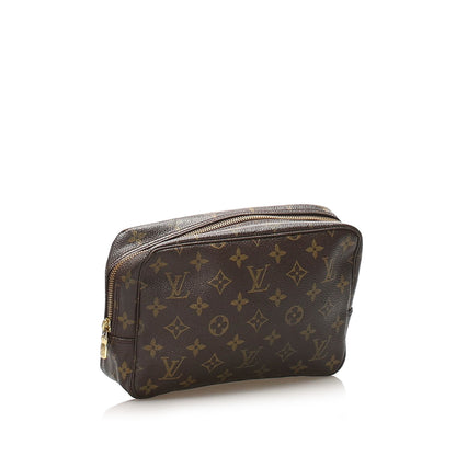 Louis-Vuitton Monogram Cosmetic Pouch Trousse Toilette 23