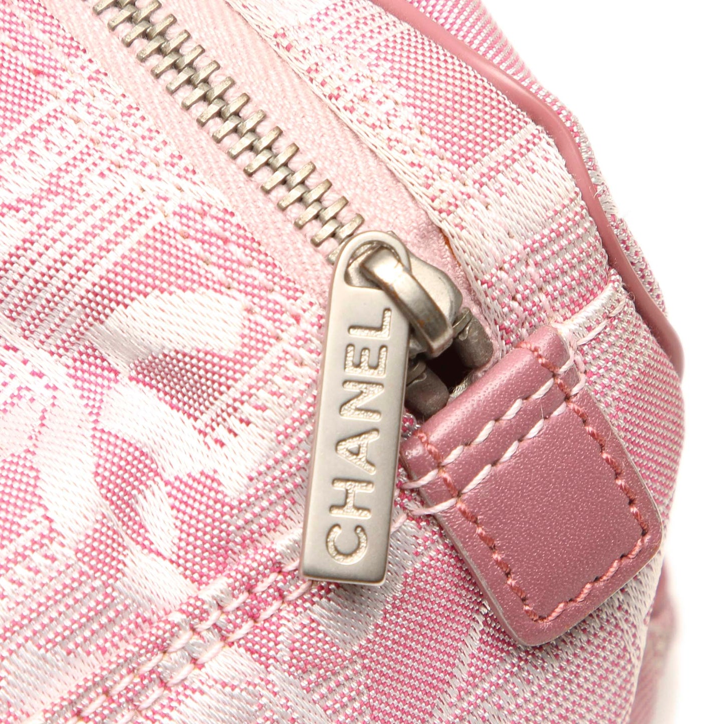 New Travel Line Nylon Crossbody Bag Pink