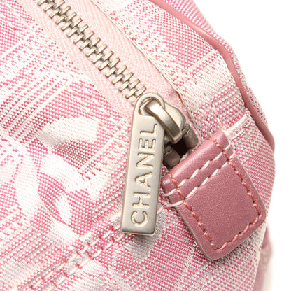 New Travel Line Nylon Crossbody Bag Pink
