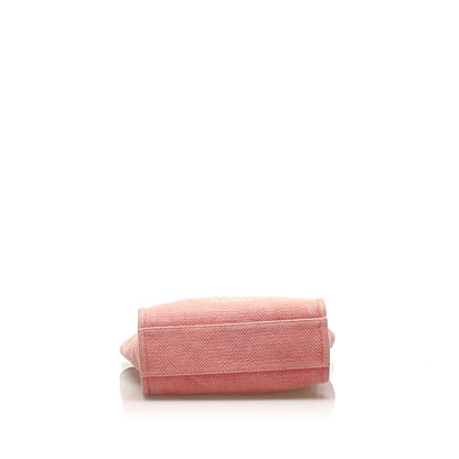 Chanel Deauville Canvas Tote Bag Pink
