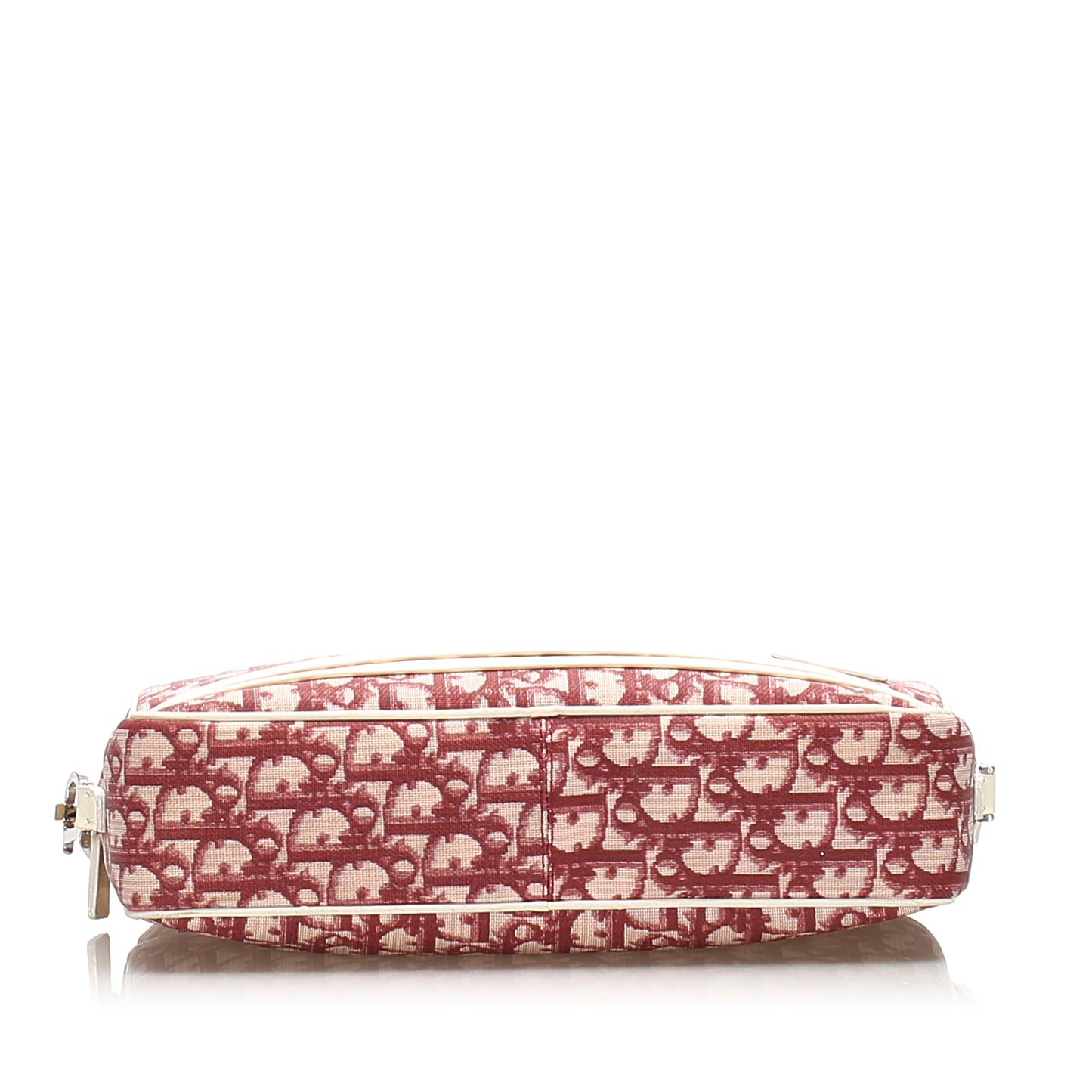 Oblique Canvas Crossbody Bag Red and White SHW