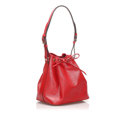 Louis-Vuitton Epi Petit Noe Red