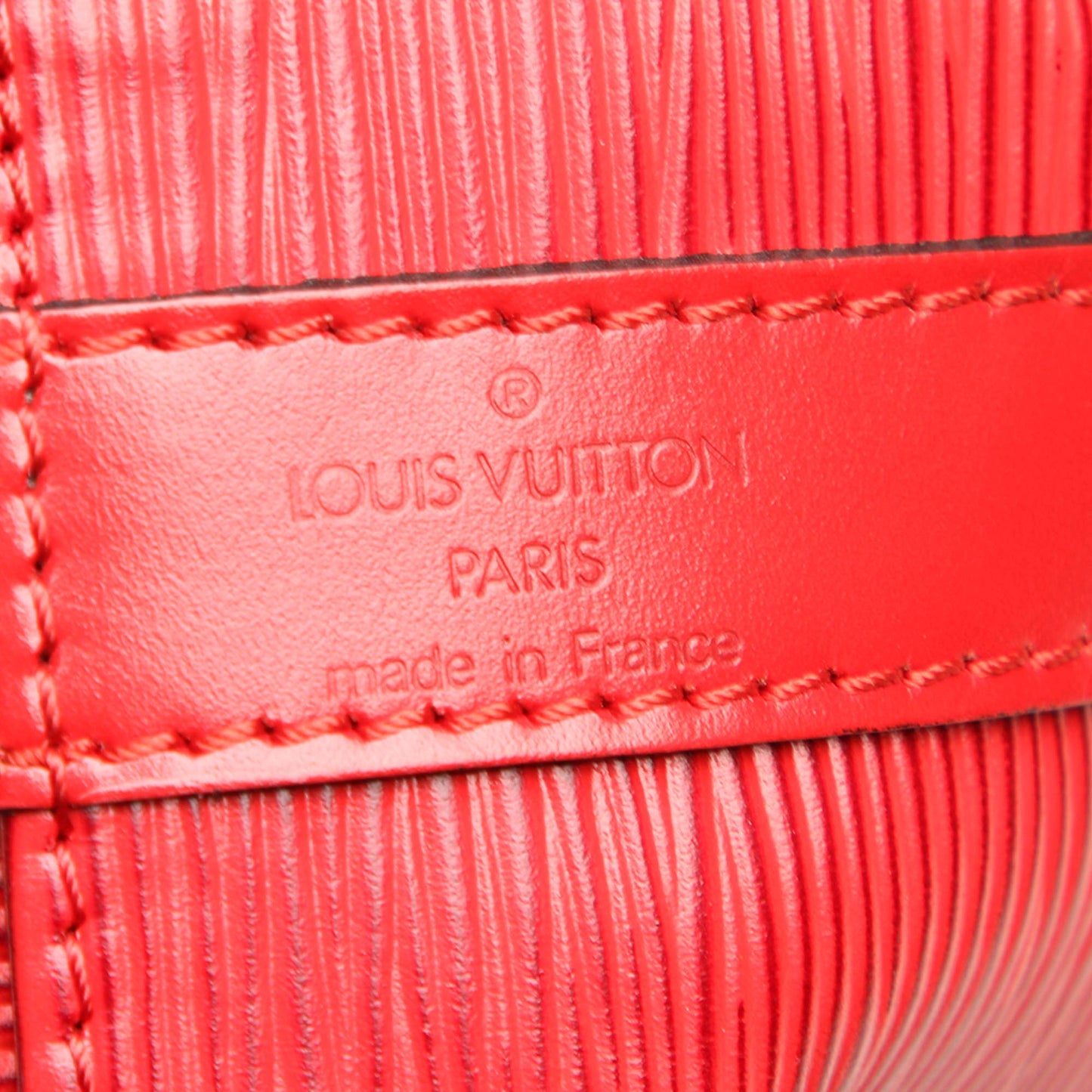 Louis-Vuitton Epi Petit Noe Red