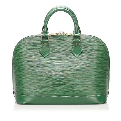 Louis-Vuitton Epi Alma PM Green