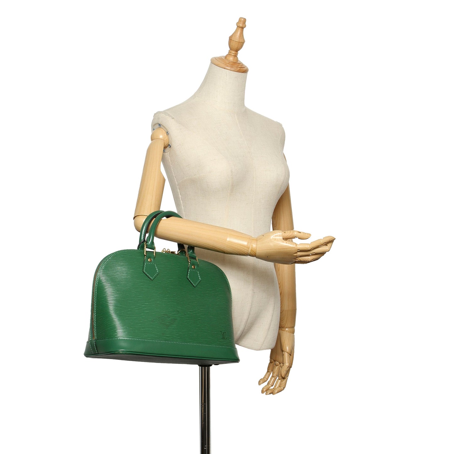 Louis-Vuitton Epi Alma PM Green