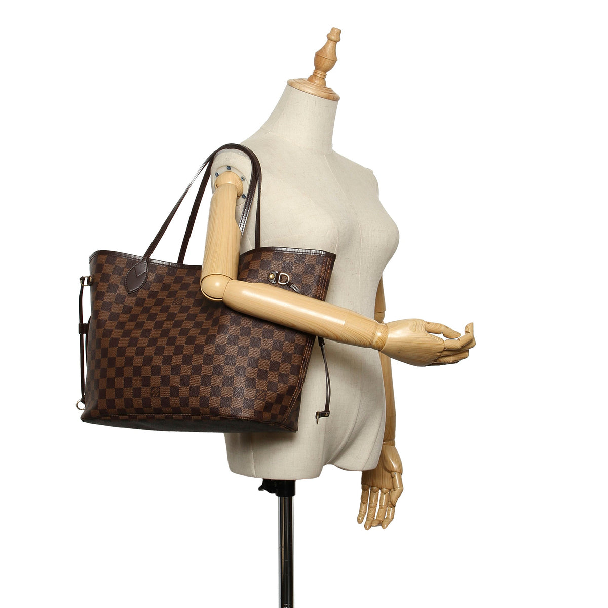 Louis-Vuitton Damier Ebene Neverfull MM