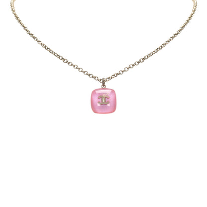 CC Pendant Necklace Pink