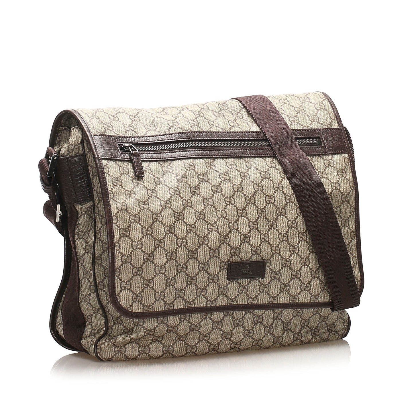 Gucci Gucci GG Supreme Crossbody Bag Brown