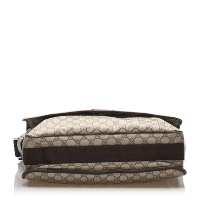 Gucci Gucci GG Supreme Crossbody Bag Brown