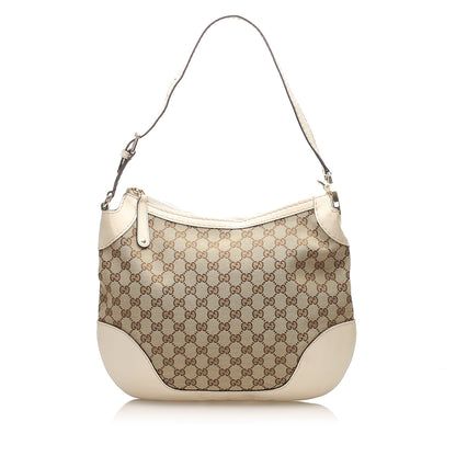Gucci Gucci GG Canvas Charlotte Shoulder Bag Brown