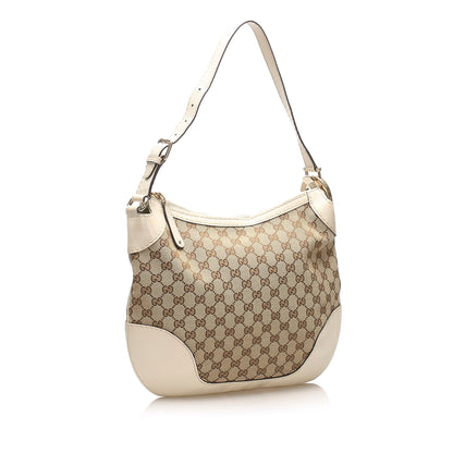 Gucci Gucci GG Canvas Charlotte Shoulder Bag Brown