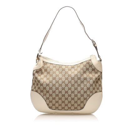 Gucci Gucci GG Canvas Charlotte Shoulder Bag Brown