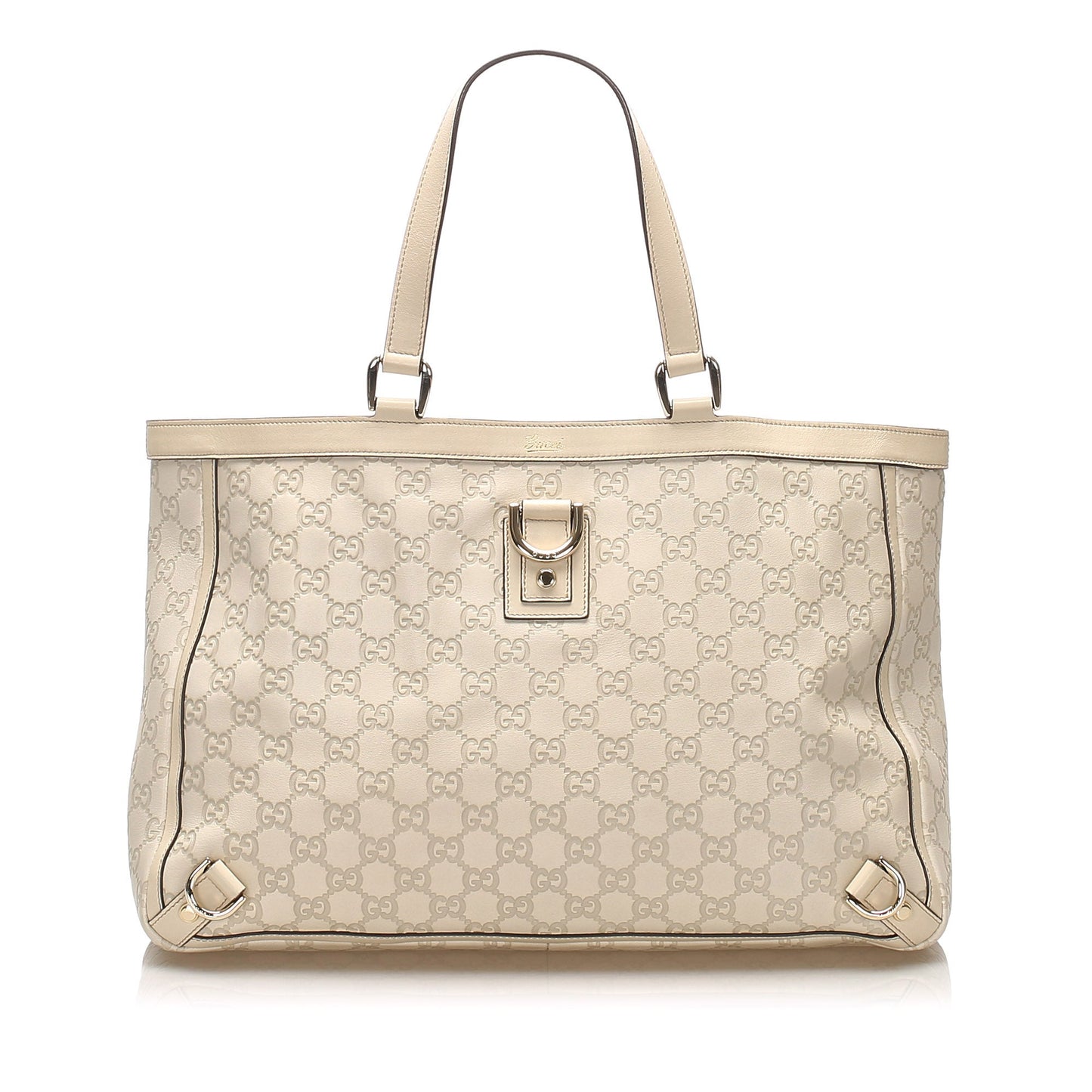 Gucci Gucci Guccissima Abbey D-Ring Tote Bag White