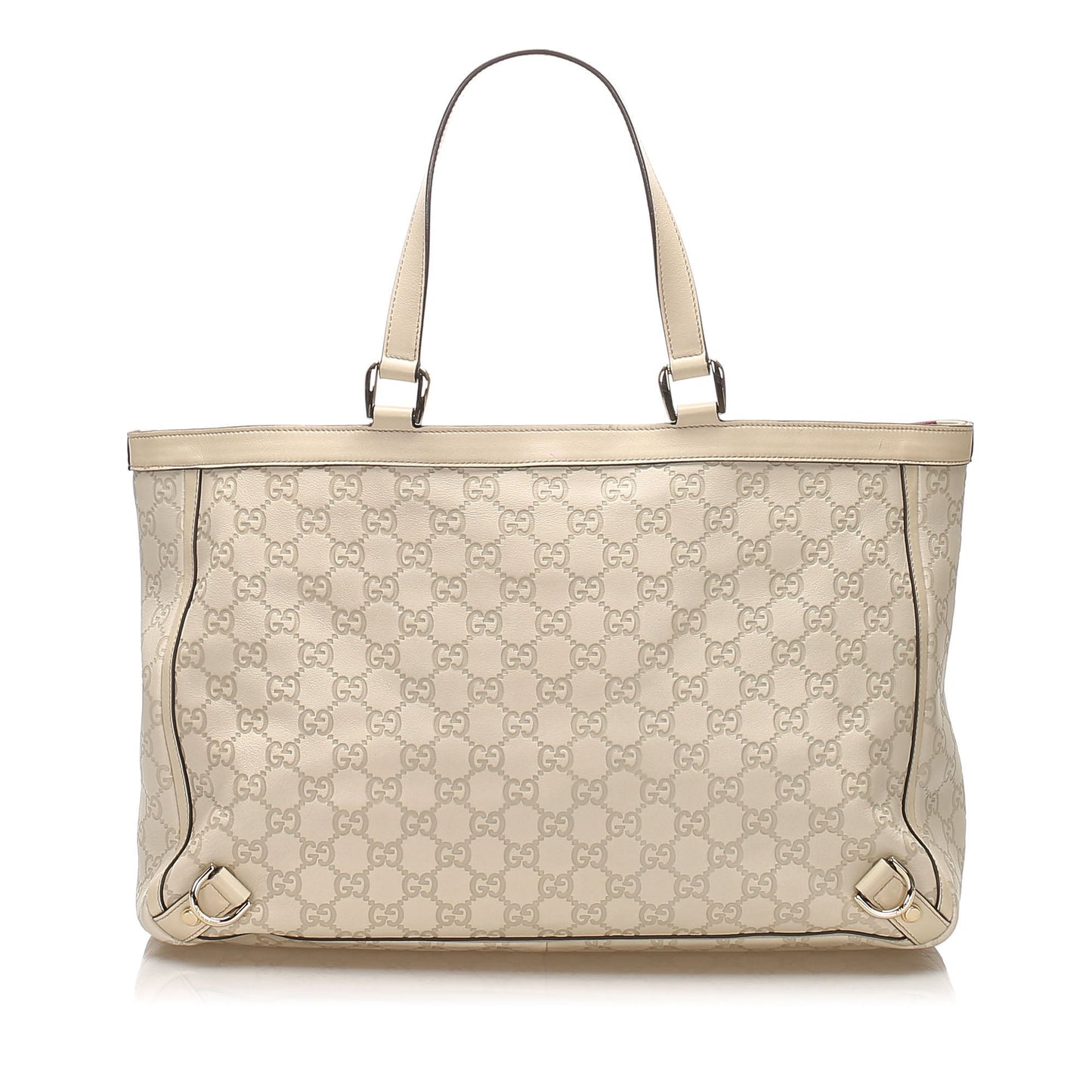 Gucci Gucci Guccissima Abbey D-Ring Tote Bag White