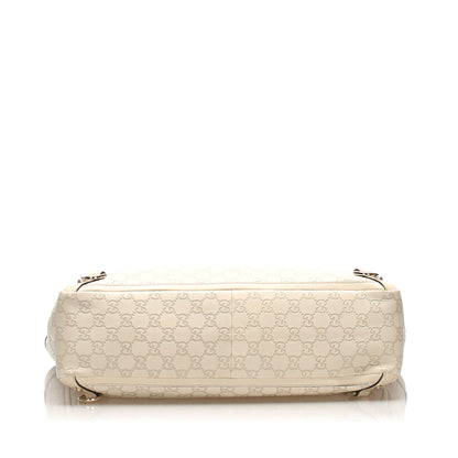 Gucci Gucci Guccissima Abbey D-Ring Tote Bag White