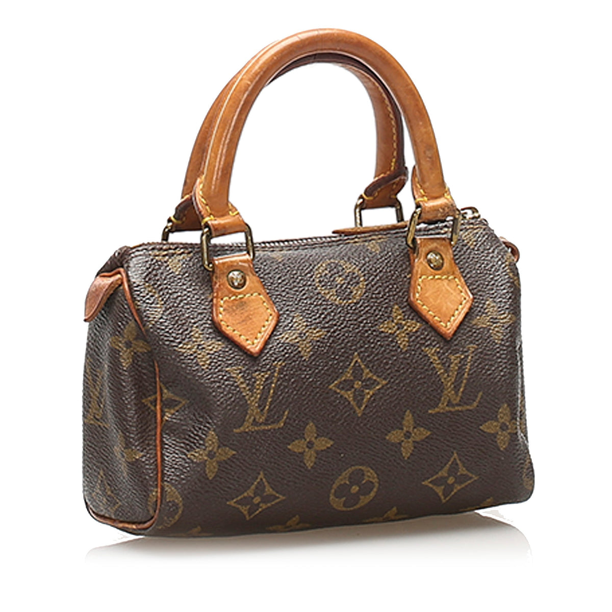 Louis-Vuitton Monogram Mini Speedy Brown