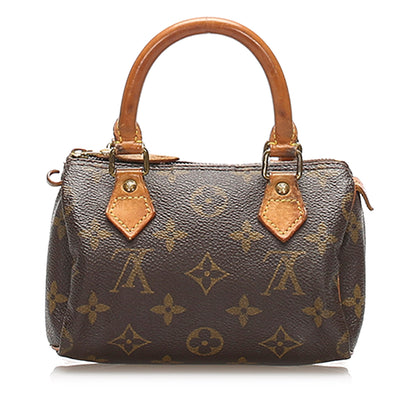 Louis-Vuitton Monogram Mini Speedy Brown