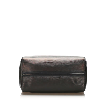 Louis-Vuitton Black Epi Leather Speedy 30 Bag