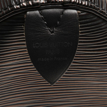 Louis-Vuitton Black Epi Leather Speedy 30 Bag