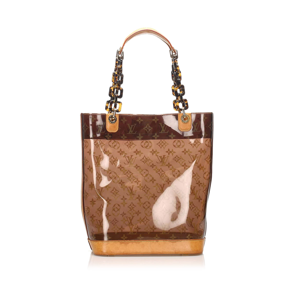 Louis-Vuitton Louis Vuitton Monogram Cabas Sac Ambre MM Brown