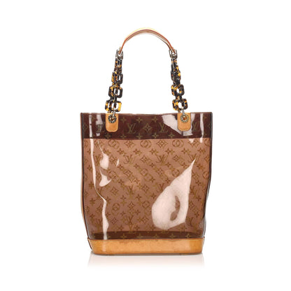 Louis-Vuitton Louis Vuitton Monogram Cabas Sac Ambre MM Brown