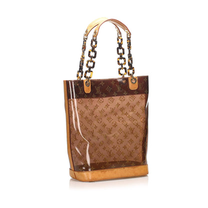 Louis-Vuitton Louis Vuitton Monogram Cabas Sac Ambre MM Brown