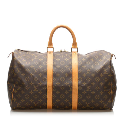 Louis-Vuitton Louis Vuitton Monogram Keepall 45 Brown