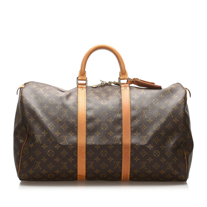Louis-Vuitton Monogram Keepall 50 Brown