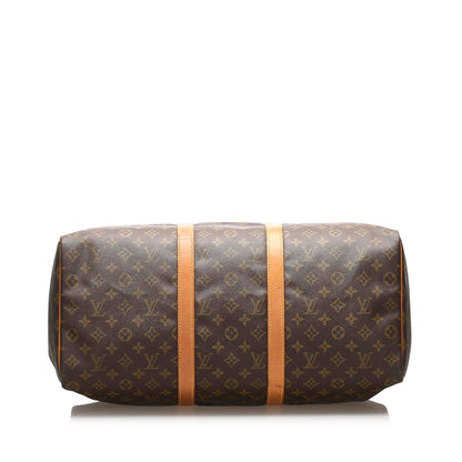 Louis-Vuitton Monogram Keepall 50 Brown