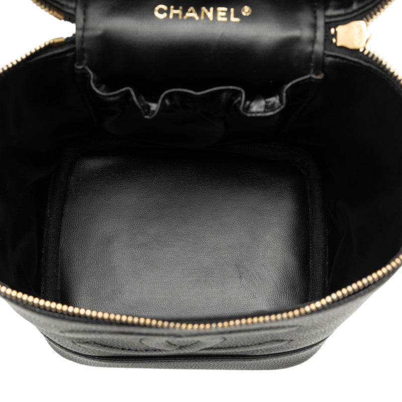 Chanel Vanity Bag Leather Vanity Bag A01998 in Good condition