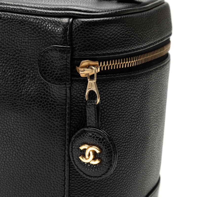 Chanel Vanity Bag Leather Vanity Bag A01998 in Good condition