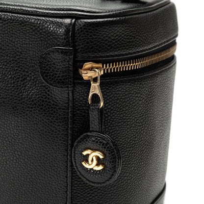 Chanel Vanity Bag Leather Vanity Bag A01998 in Good condition