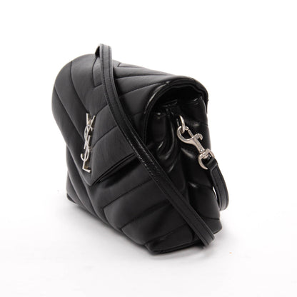 Saint Laurent Black Quilted Calfskin Toy Loulou Bag
