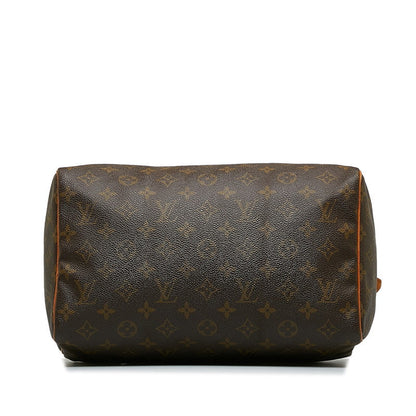 Louis Vuitton Monogram Speed 30 Handbag Mini Boston Bag M41526 Brown PVC Leather Lady Louis Vuitton