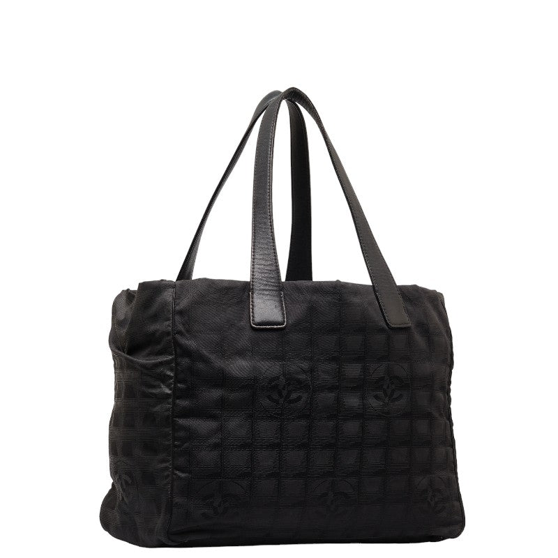 Chanel New Loveel Line Handbag Handbags Black Linen Leather  Chanel