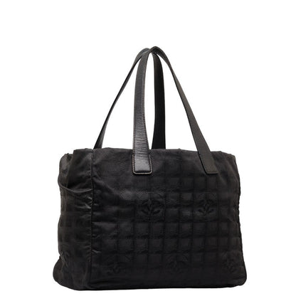 Chanel New Loveel Line Handbag Handbags Black Linen Leather  Chanel